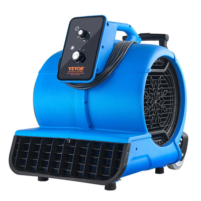 VEVOR Floor Blower 1560 RPM 4000 CFM Air Mover with 3 Blowing Angles 3-Speeds 
