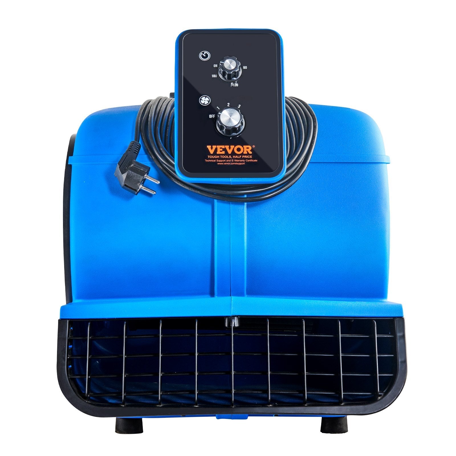 VEVOR Floor Blower 1560 RPM 4000 CFM Air Mover with 3 Blowing Angles 3-Speeds 