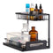 VEVOR 2-Tier Wire Pull Out Cabinet Under Sink Organizer 10.7