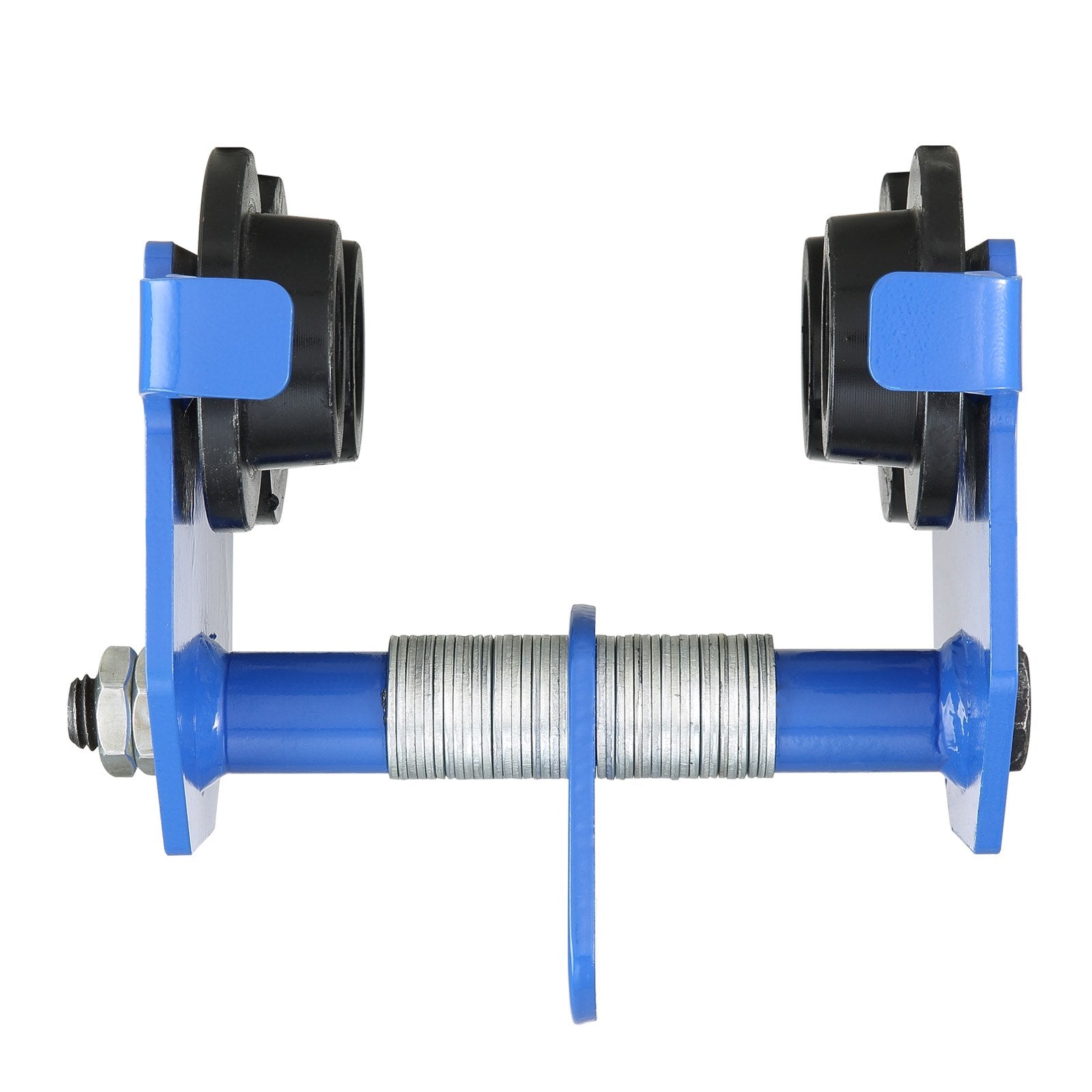 VEVOR Manual Trolley, 1100 lbs/0.5 Ton Load Capacity Push Beam Trolley with Dual Wheels, Adjustable for I-Beam Flange Width 2.5" to 5.5", Heavy Duty Alloy Steel Garage Hoist for Straight Curved I Beam 