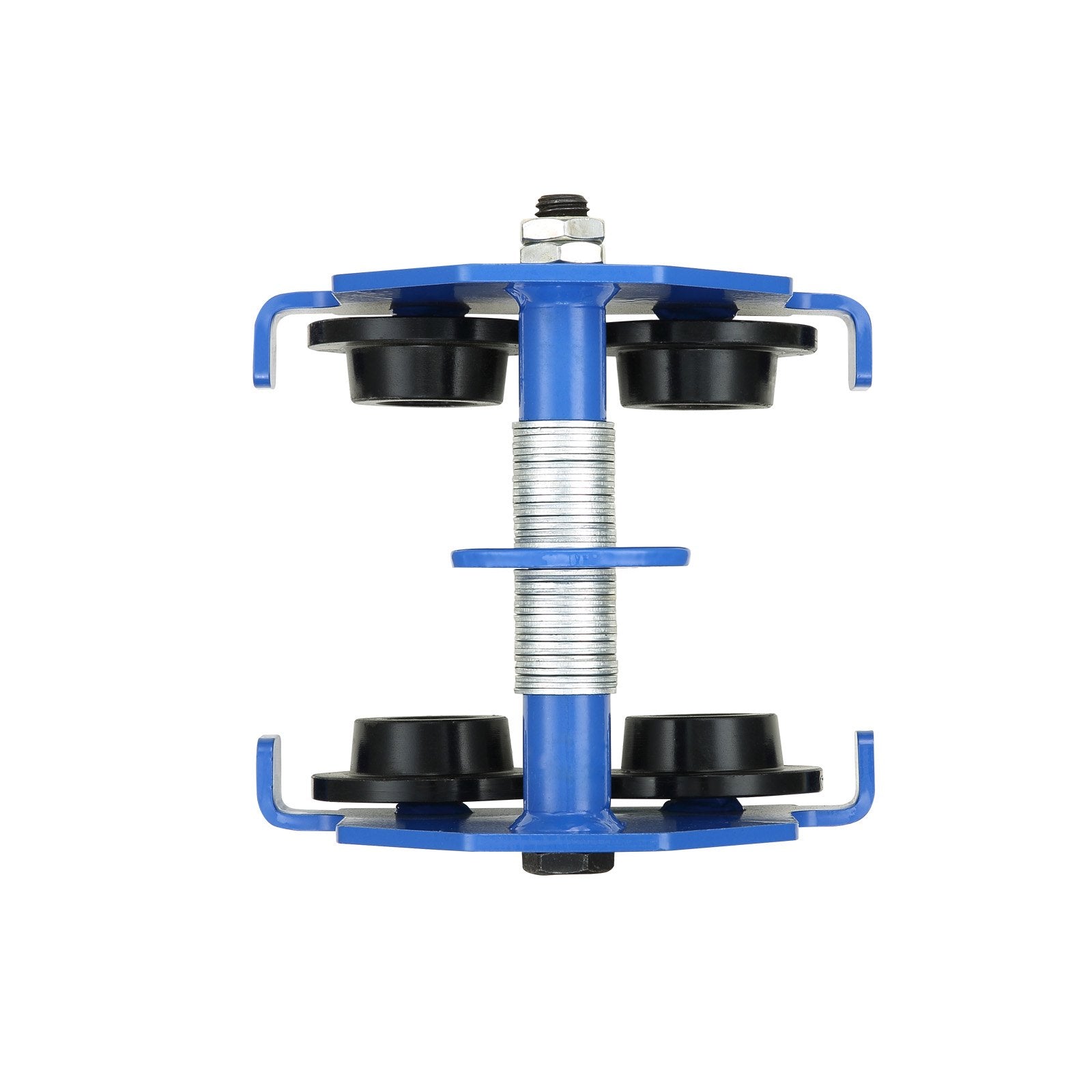 VEVOR Manual Trolley, 1100 lbs/0.5 Ton Load Capacity Push Beam Trolley with Dual Wheels, Adjustable for I-Beam Flange Width 2.5" to 5.5", Heavy Duty Alloy Steel Garage Hoist for Straight Curved I Beam 