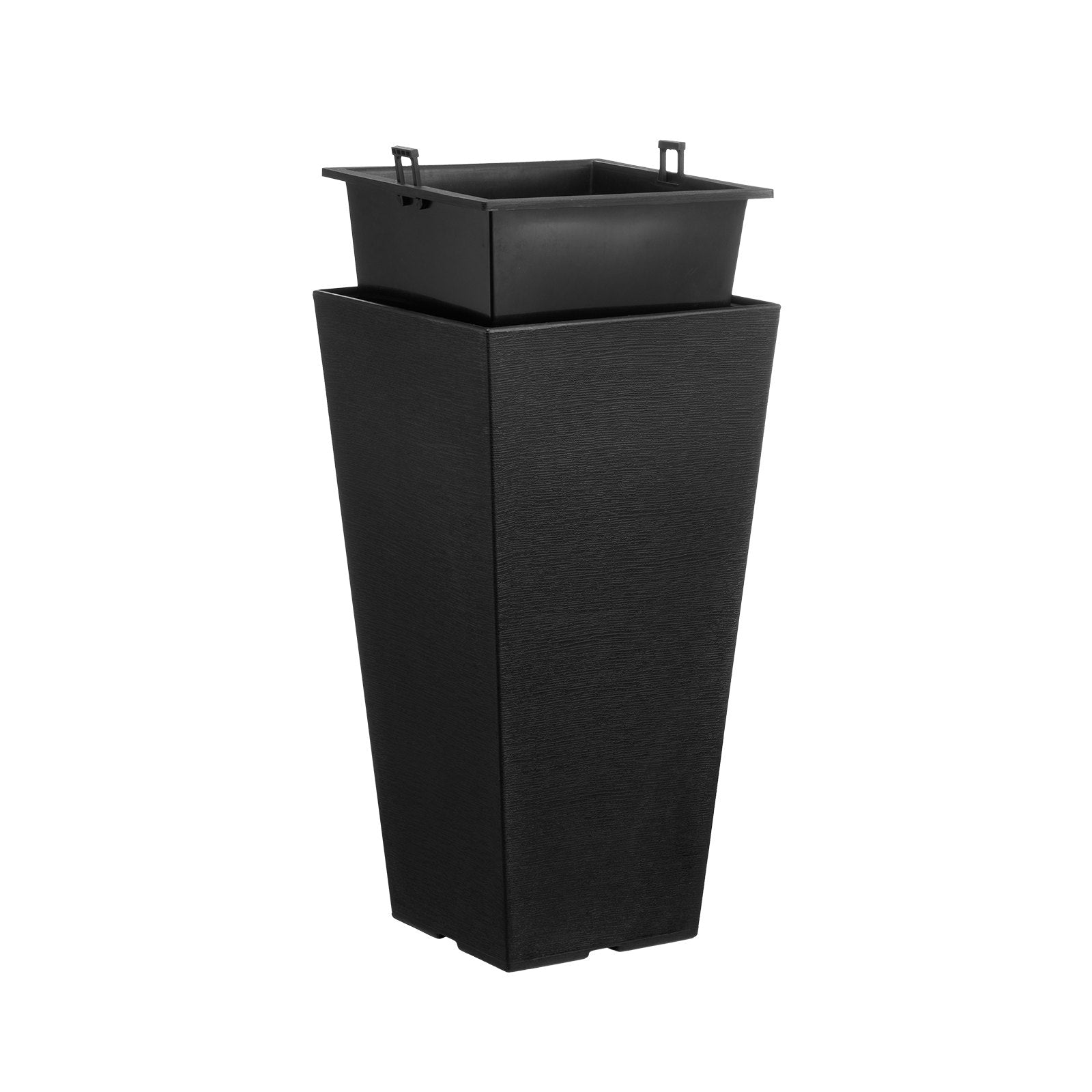 VEVOR Tall Planter Set of 2 Square Tapered Planters 22 in for Outdoor Indoor 