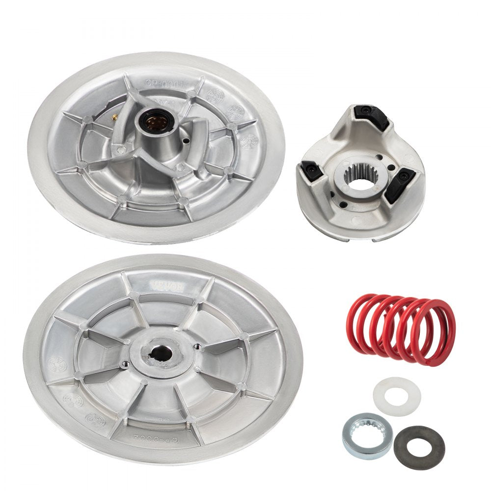 VEVOR Golf Cart Secondary Driven Power Clutch Kit Metal Surface Drive Clutch 1985-2007 Driven Clutch Kit Compatible with Yamaha Low End G2-G28 Golf Cart (with Spring) 