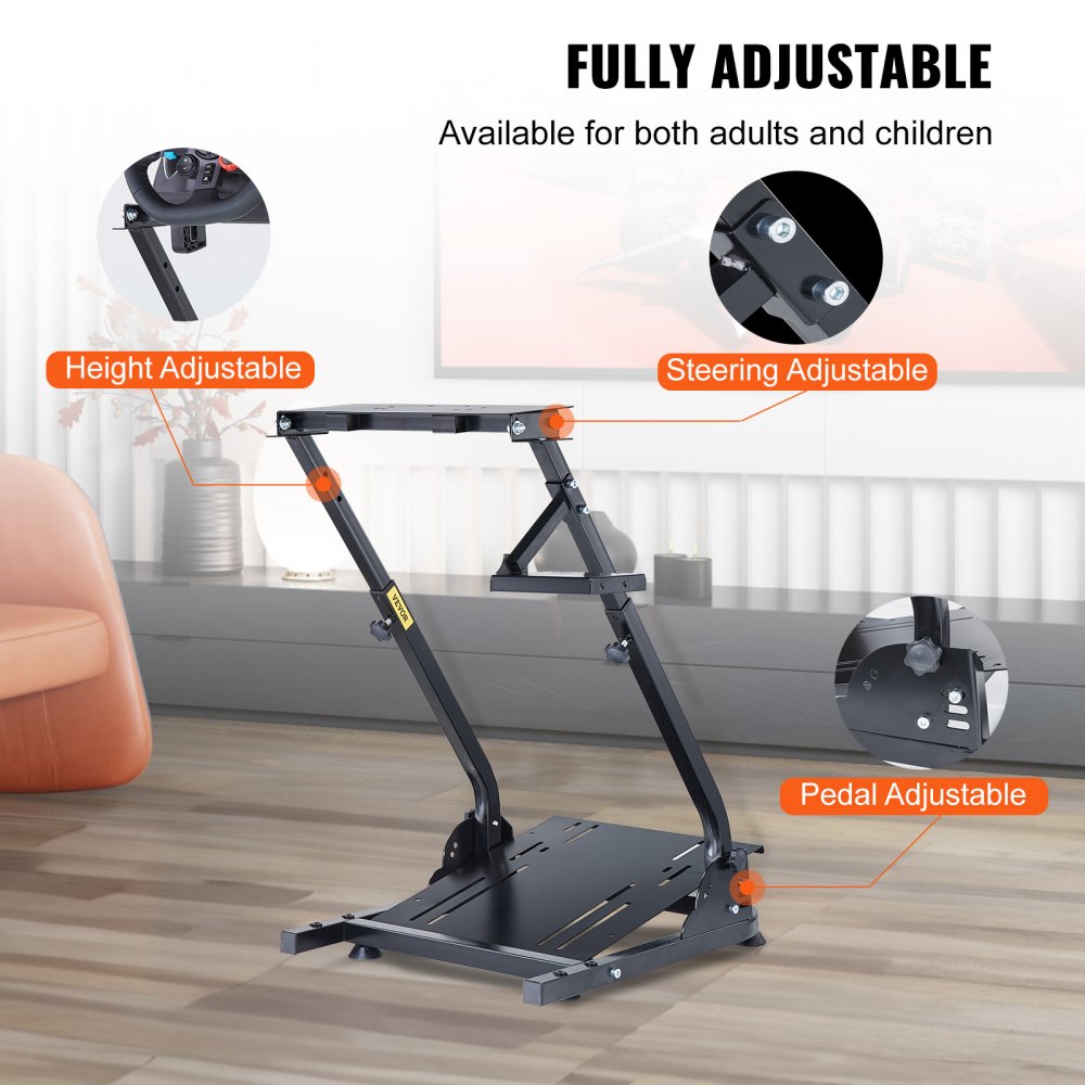 VEVOR G920 Racing Steering Wheel Stand Shifter Mount fit for Logitech G27 G25 G29 Gaming Wheel Stand Wheel Pedals NOT Included Racing Wheel Stand 