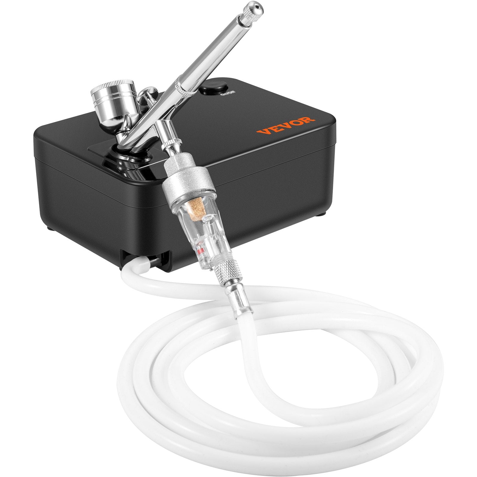VEVOR Airbrush Kit Dual-action Airbrush System Compressor Art Nail Makeup Model 