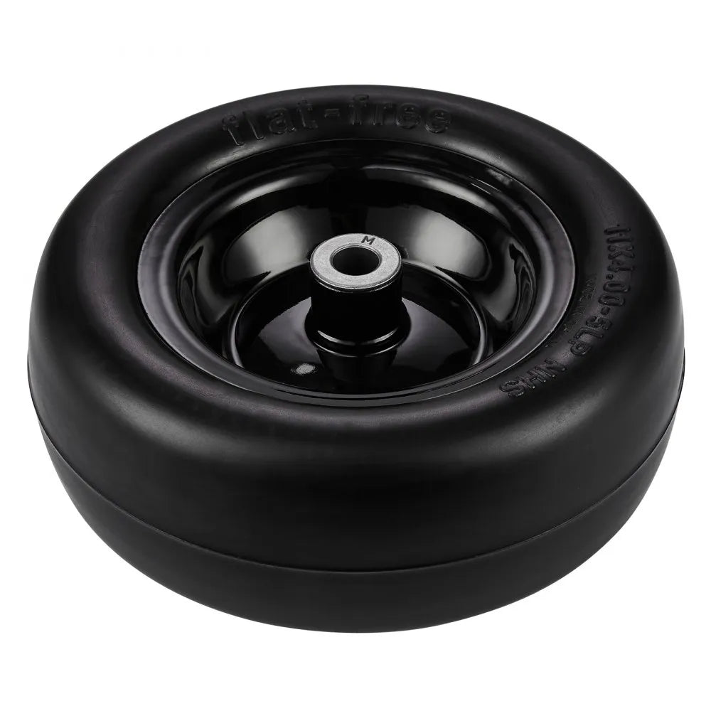 VEVOR Lawn Mower Tires with Rim, 11x4-7" Tubeless Tractor Tires, 2-Pack Tire and Wheel Assemby, Flat-free PU Tire, 3.4" Centered Hub, 3/4" Bushing Size, 20 PCS Adapters for Riding Mowers Lawn Tractors