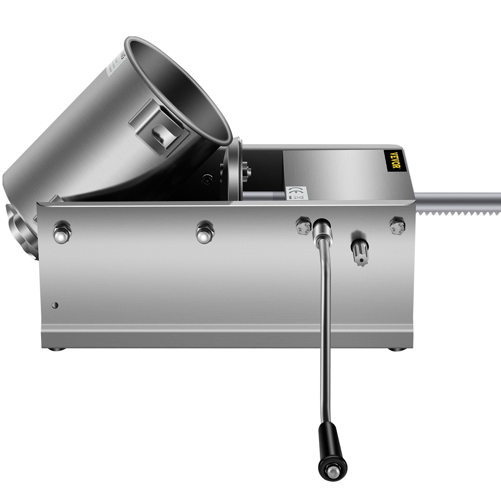 VEVOR Horizontal Sausage Stuffer 3L/ 7Lbs Manual Sausage Maker With 5 Filling Nozzles Sausage Stuffing Machine For Home & Commercial Use Stainless Steel 