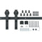 VEVOR 10FT Sliding Barn Door Hardware Kit, 330LBS Loading Heavy Duty Barn Door Track Kit for Single Door, Fit 4.6-5.2FT Wide and 1.3