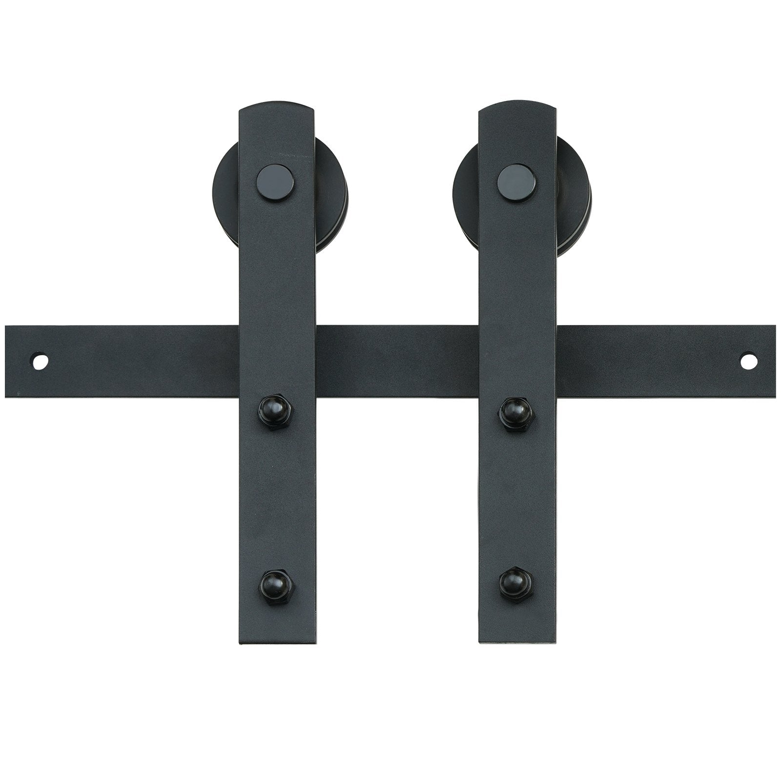 VEVOR 10FT Sliding Barn Door Hardware Kit, 330LBS Loading Heavy Duty Barn Door Track Kit for Single Door, Fit 4.6-5.2FT Wide and 1.3"-1.8" Thick Door Panel, with Smooth & Silent Pulley (I Shape) 