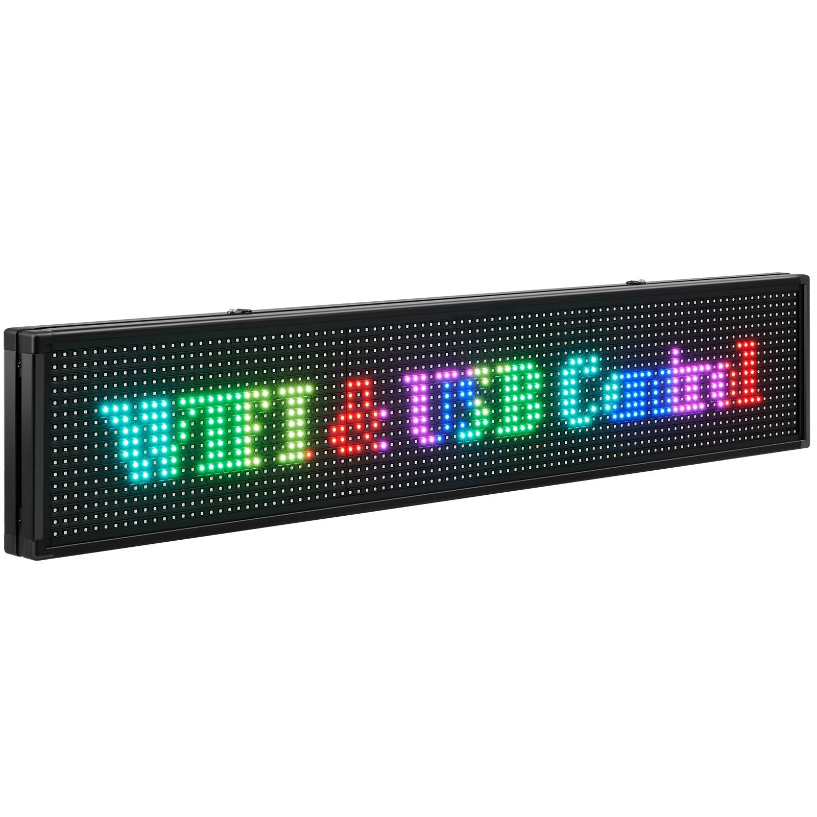 VEVOR Led Sign 40 x 8 inch Led Scrolling Sign Seven-color Digital Led Open Sign Outdoor Wifi High Resolution Bright Electronic Message Display Board with SMD Technology For Advertising and Business 
