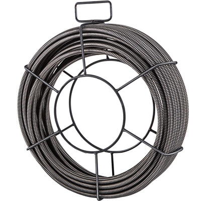 VEVOR Drain Cleaning Cable 50 Feet x 1/2 Inch Solid Core Cable Sewer Cable Drain Auger Cable Cleaner Snake Clog Pipe Drain Cleaning Cable Sewer Drain Auger Snake Pipe 