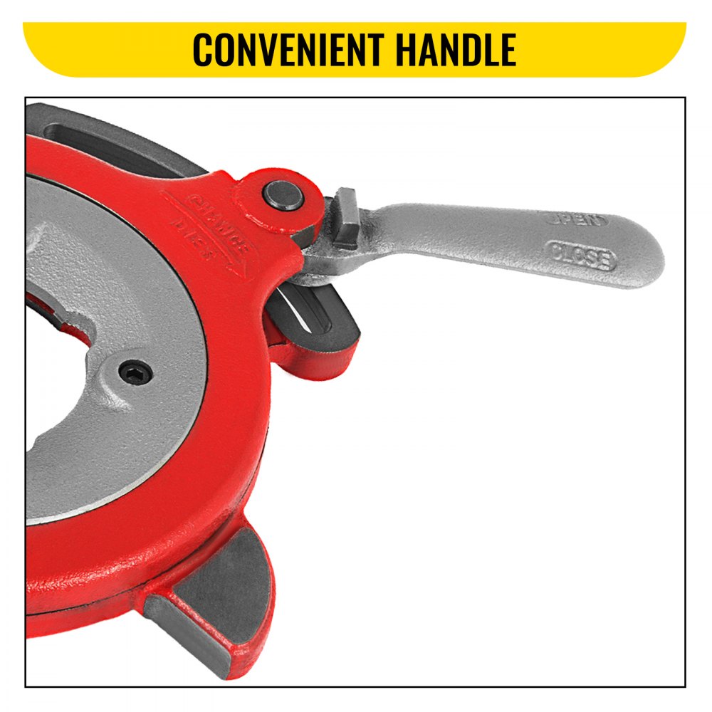 VEVOR 811A Universal Self Open Dies Head Fit for Ridgid 1/8-2inch 97075 NPT 300 535 Pipe Threader Self Quick Open Right-Handed 300C 500 Carriage Cutter 
