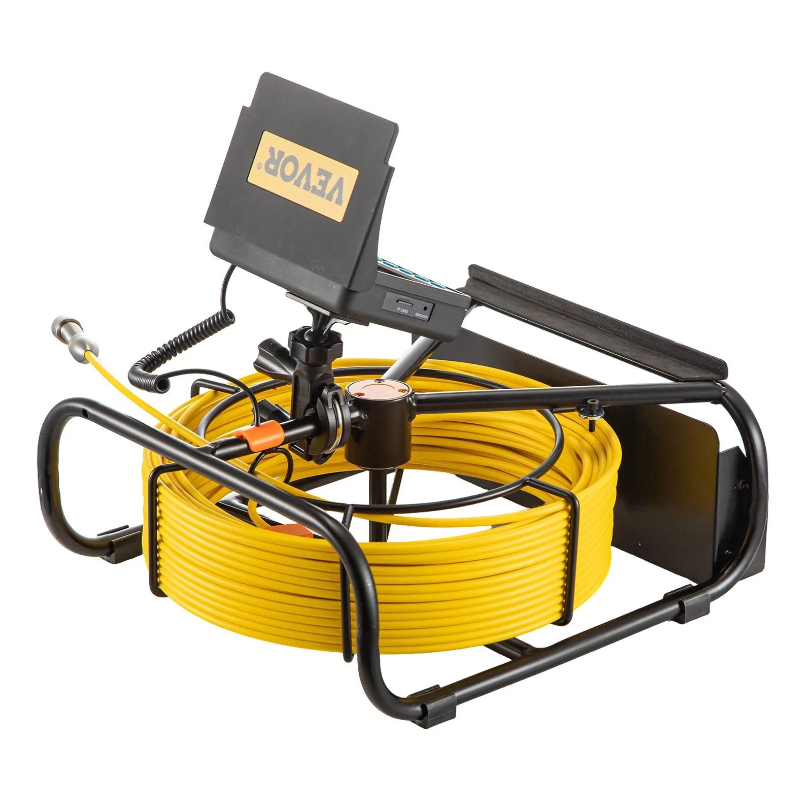VEVOR Sewer Camera, 65.6FT 4.3\" Screen, Pipeline Inspection Camera w/DVR Function & Snake Cable, Waterproof IP68 Borescope with LED Lights, Industrial Endoscope for Home Wall Duct Drain Pipe Plumbing