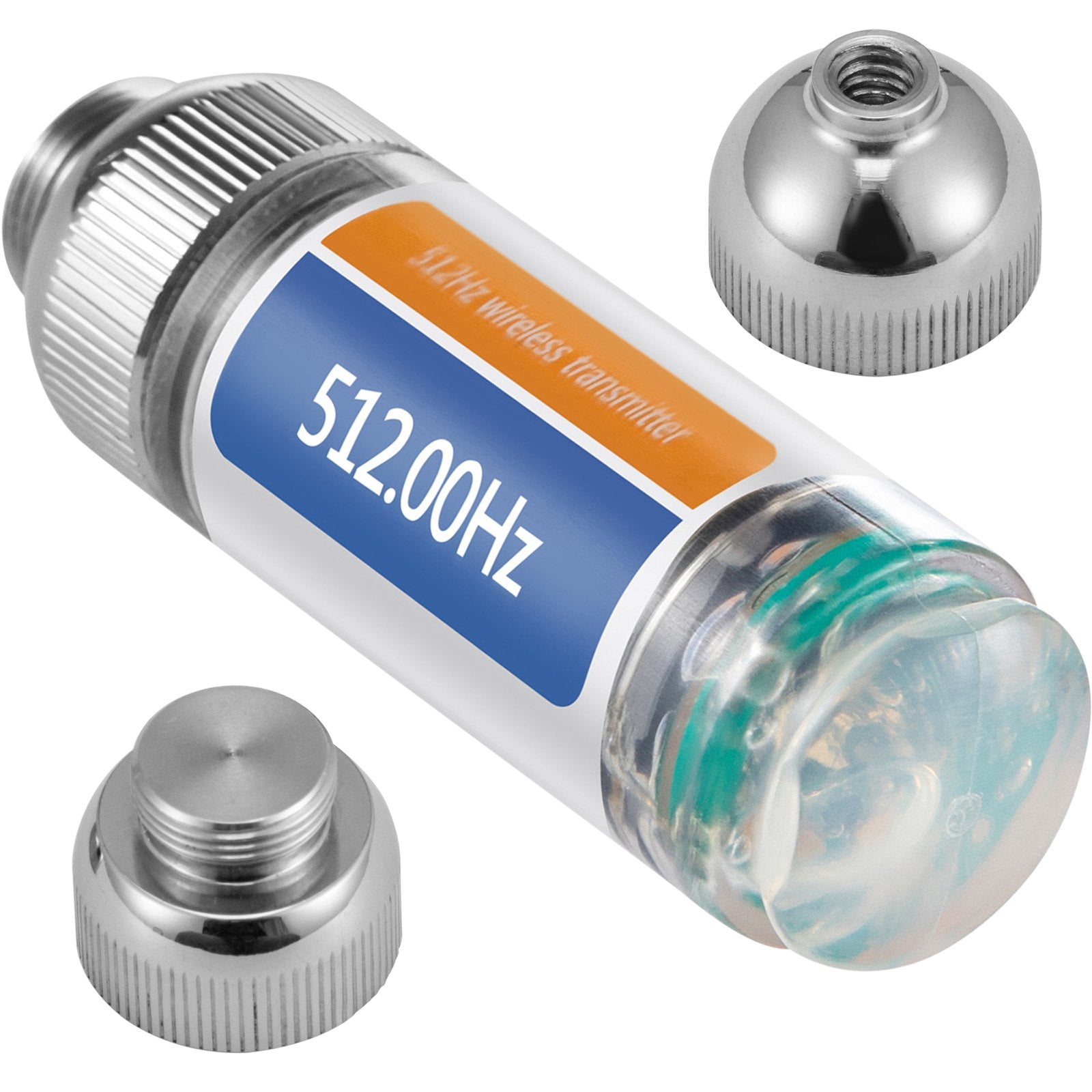 VEVOR Sonde Locator, 512 Hertz Frequency, Rigid Drain Locator with 8/5" and 1/4-20" Connectors for Locating & Detecting Small Sewer & Pipelines, Up to 25' Depth Water Line, Flashing for Transmitting 