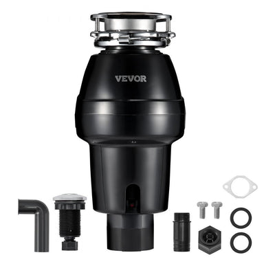 VEVOR Garbage Disposal 3/4 HP Continuous Food Waste Disposer 3260 RPM 3-Bolt 
