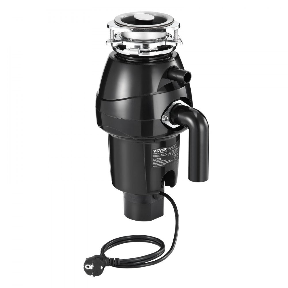 VEVOR Garbage Disposal 3/4 HP Continuous Food Waste Disposer 3260 RPM 3-Bolt 