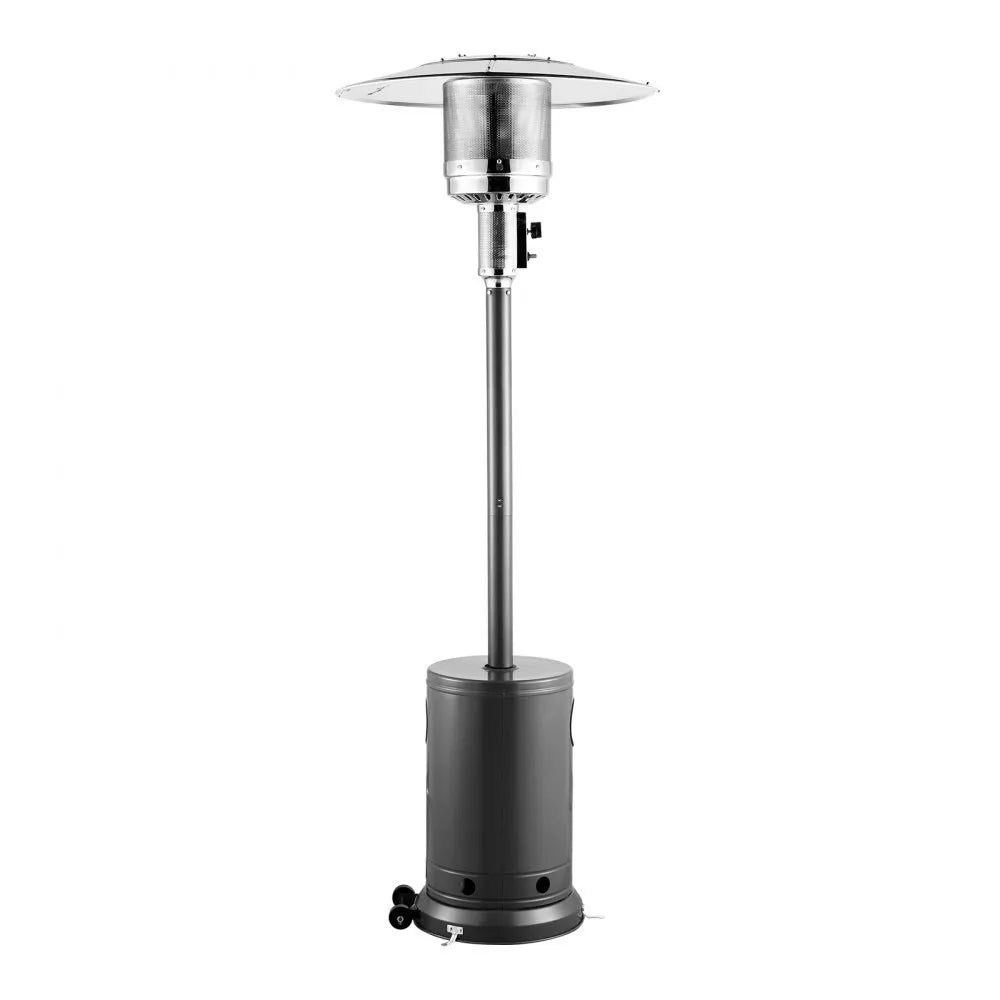 50,000 BTU Propane Patio Heater, Tall Hammered Finish with Wheels