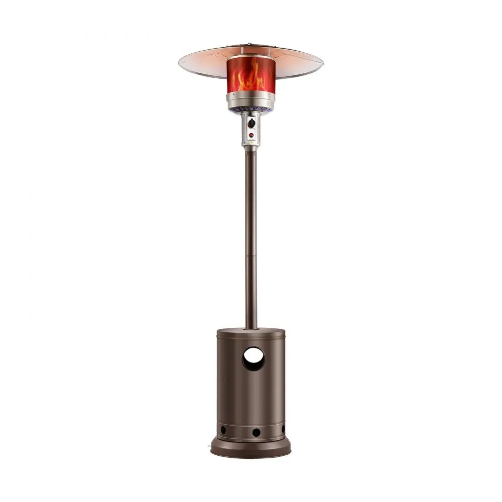50,000 BTU Outdoor Propane Heater with Hammered Bronze Finish and Round Table