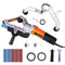 VEVOR Pipe Tube Polisher Sander, 1000W Pipe Belt Sander with 6 Variable Speeds 1100-3200rpm, Professional Belt Sander Grinding Machine with 100PCS Sanding Belts for Burnishing Finishing Rust Removal