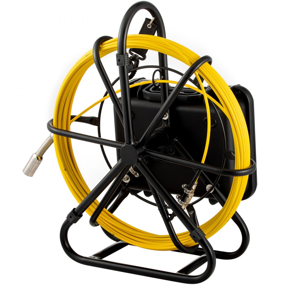 VEVOR Sewer Camera 150ft Pipe Pipeline Inspection Camera 9 Inch Color LCD Monitor Pipe Inspection Equipment IP68 Borescope Endoscope Waterproof (Camera Size: 23mm x 120mm) 