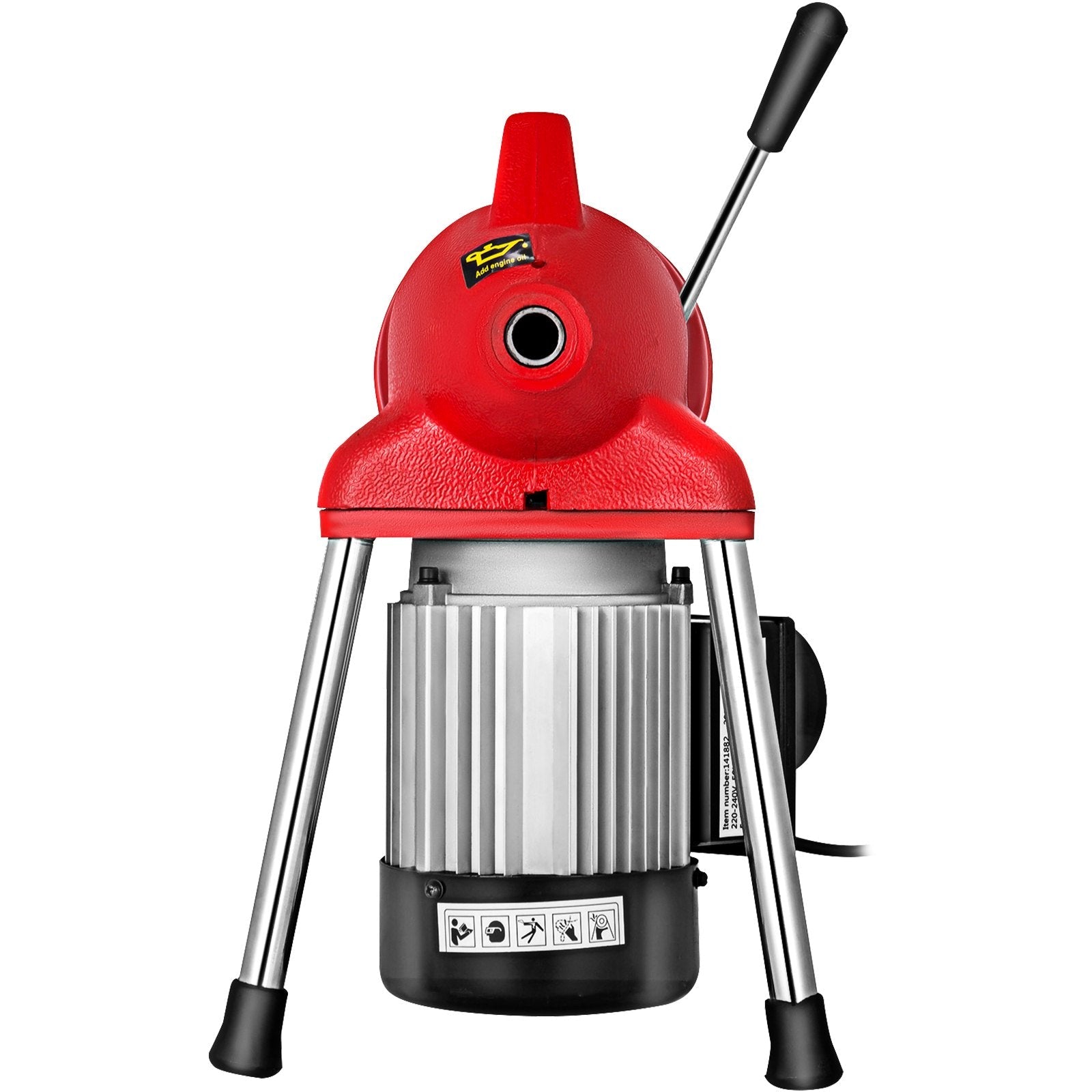 VEVOR Drain Cleaner Machine, 250W 2 Cables, Electric Drain Auger for 3/4\" to 4\" Pipes, Power Spin with Autofeed Function & 6 Cutters, Sewer Snake for Toilet, Sewer, Bathroom, Sink and Shower 