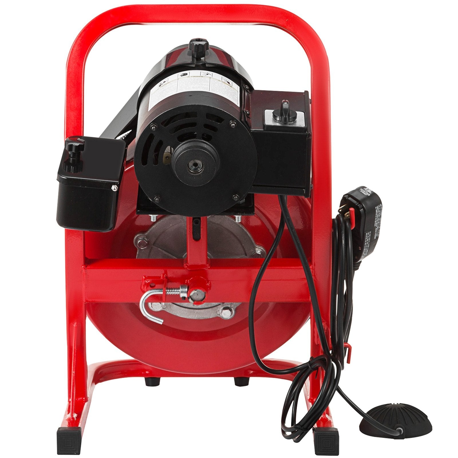 VEVOR 50 Ft x 3/8 Inch Drain Cleaner Machine fit 1 Inch (25mm) to 4 Inch(100mm) Pipes 370W Drain Cleaning Machine Portable Electric Drain Auger with Cutters Glove Drain Auger Cleaner Sewer 
