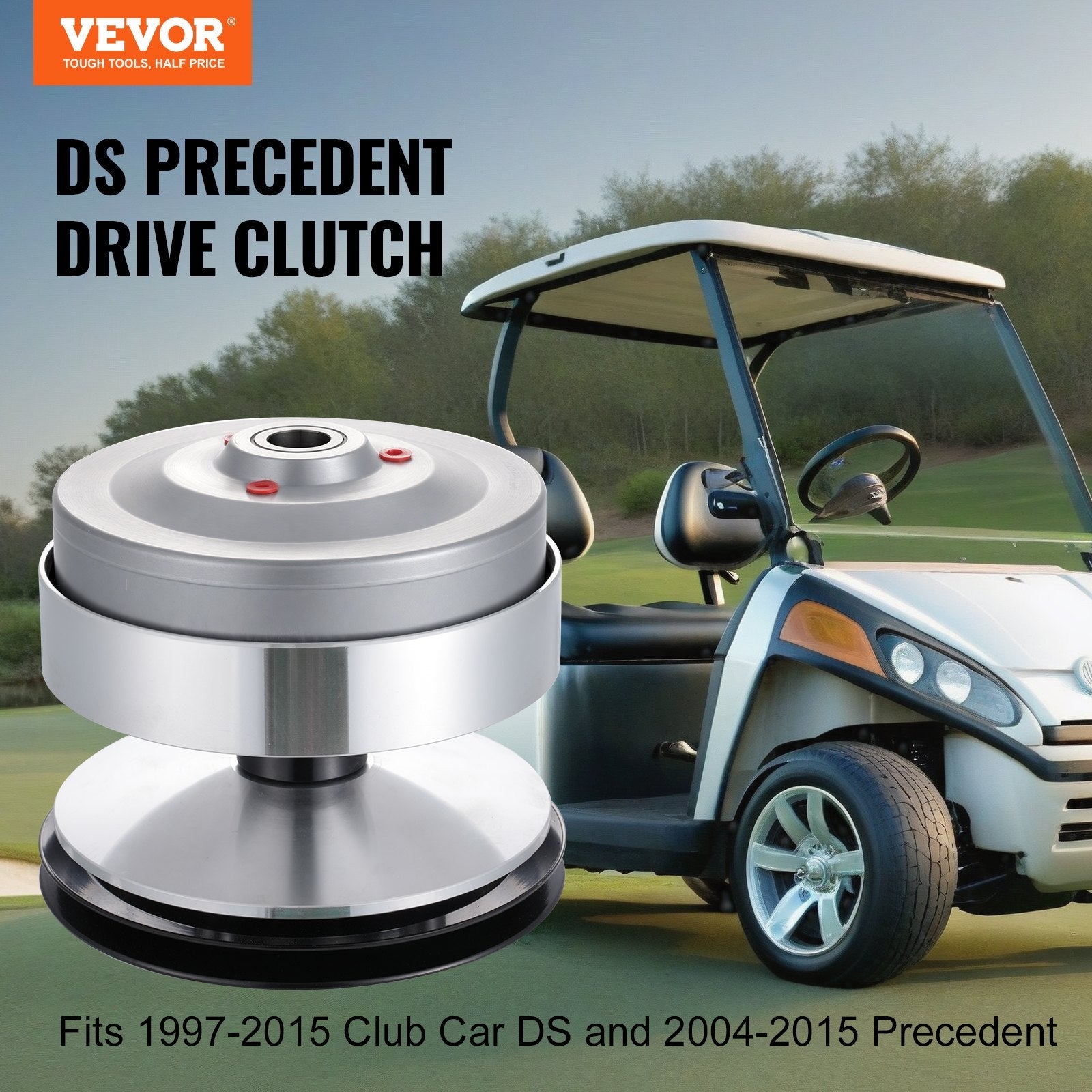 VEVOR Golf Cart Drive Clutch Fits for Club Car DS 1997-2015 and Precedent 2004-2015, Primary Drive Clutch Assembly, Replace# 1018329-02/101833902 