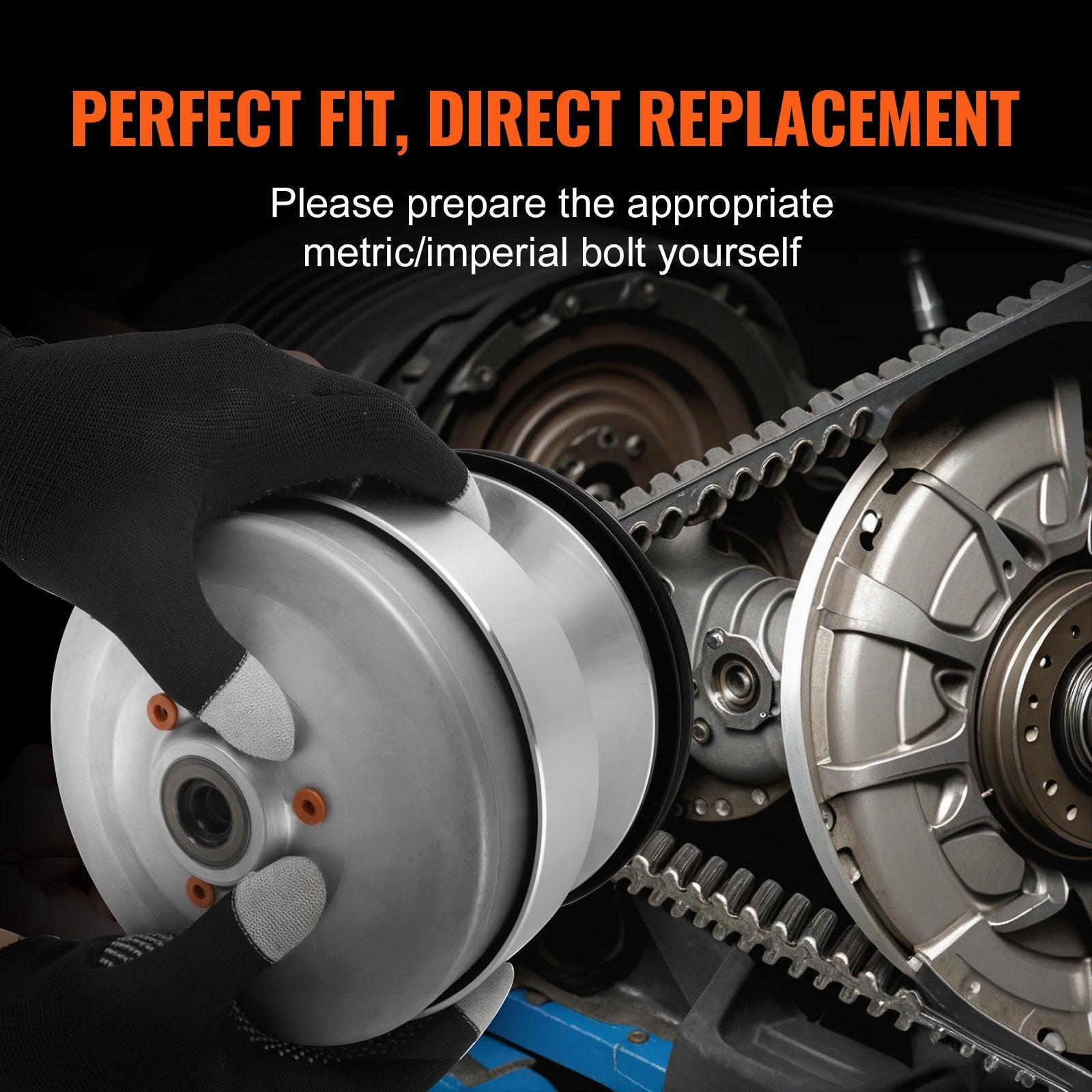VEVOR Golf Cart Drive Clutch Fits for Club Car DS 1997-2015 and Precedent 2004-2015, Primary Drive Clutch Assembly, Replace# 1018329-02/101833902 