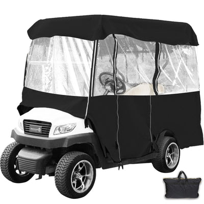 VEVOR Golf Cart Enclosure, 4-Person Golf Cart Cover, 4-Sided Fairway Deluxe, 300D Waterproof Driving Enclosure with Transparent Windows, Fit for EZGO, Club Car, Yamaha Cart 