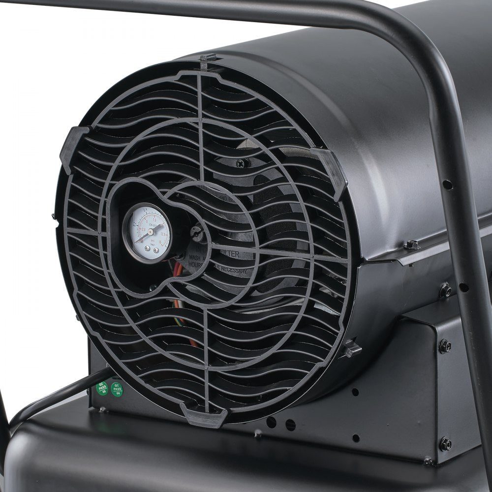 VEVOR Kerosene Forced Air Heater, 215000 BTU Portable Torpedo Diesel Space Heater with Thermostat, 13.2 Gallon Tank Energy-Efficient heavy-duty Heater, for Indoor Outdoor Use Workshop Industry 