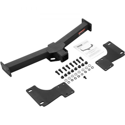 VEVOR Class 3 Trailer Hitch, 2-Inch Receiver, Q455B Steel Tube Frame, Compatible with 2011-2022 Jeep Grand Cherokee, Multi-Fit Hitch to Receive Ball Mount, Cargo Carrier, Bike Rack, Tow Hook, Black 