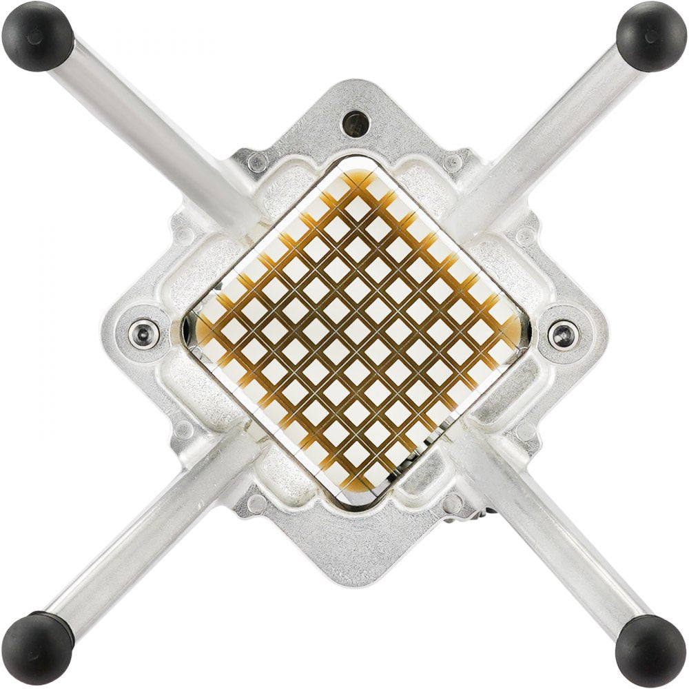 VEVOR Commercial Vegetable Fruit Chopper, Stainless Steel French Fry Cutter with 4 Blades 1/4" 3/8" 1/2", 6-wedge Slicer, Chopper Dicer with Tray, Heavy Duty Cutter for Potato Tomato Onion Mushroom 