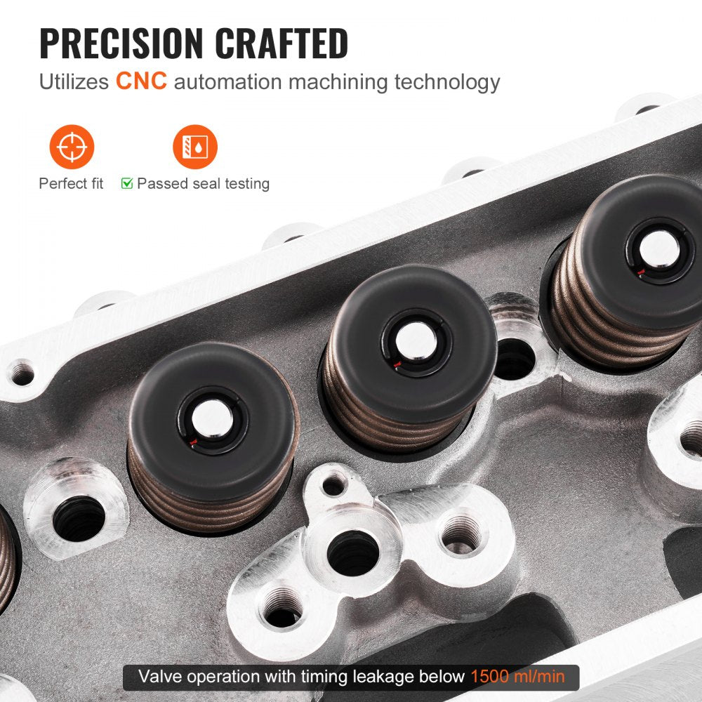 VEVOR Engine Cylinder Head Assembly Replacement Aluminum for SBC Corvette Camaro 