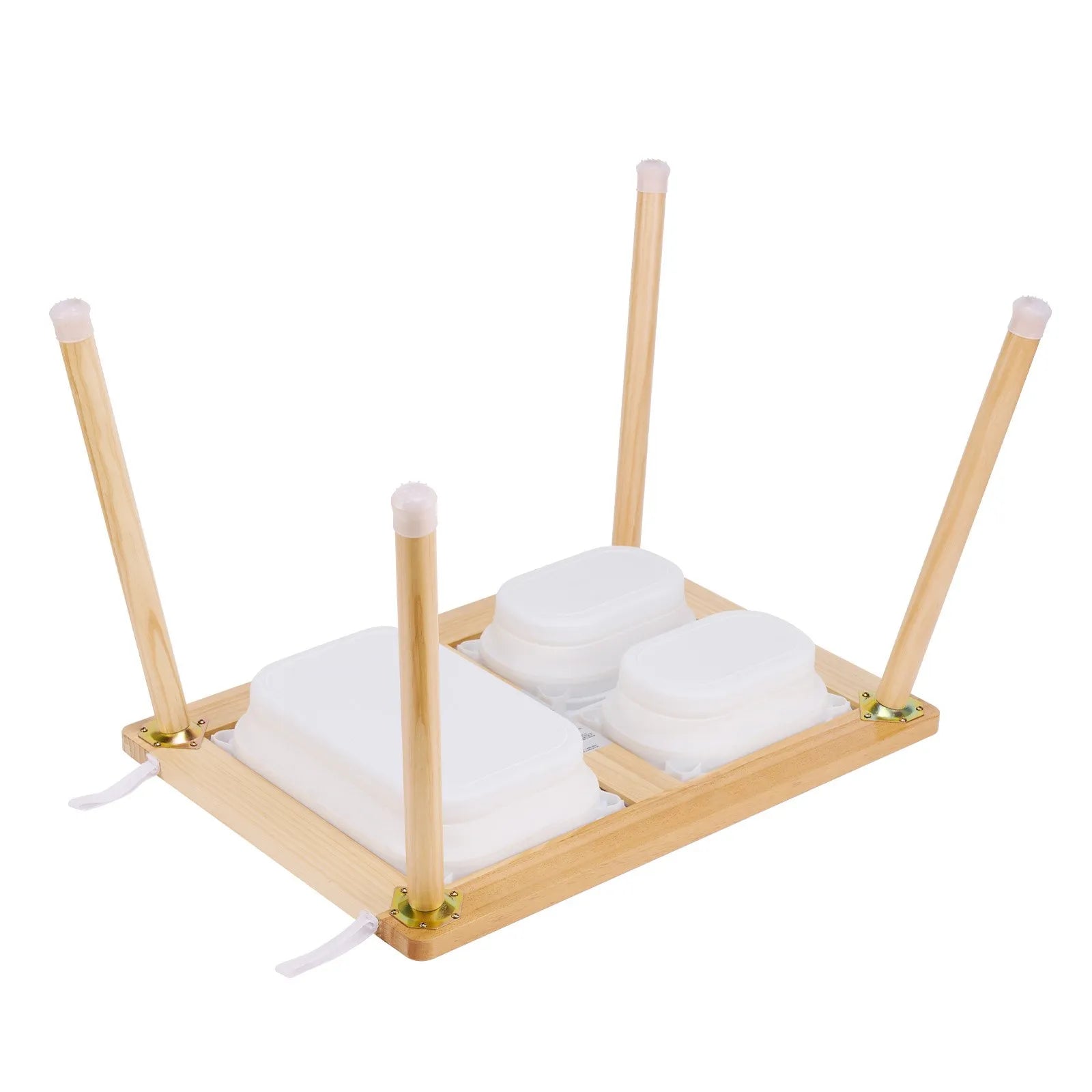 VEVOR Kids Sensory Table Sand Water Play Table with 1 Paper Roll 3 Storage Bins