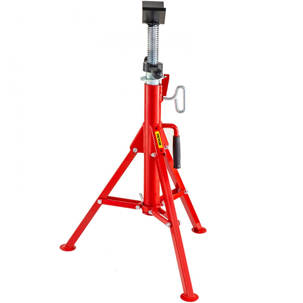 VEVOR V Head Pipe Stand Adjustable Height 28-52 Inch, Pipe Jack Stands 2500 LB. Capacity,Folding Portable Pipe Stands 1/2 to 12 Inch Pipe Supporting,Steel Jack Stands 