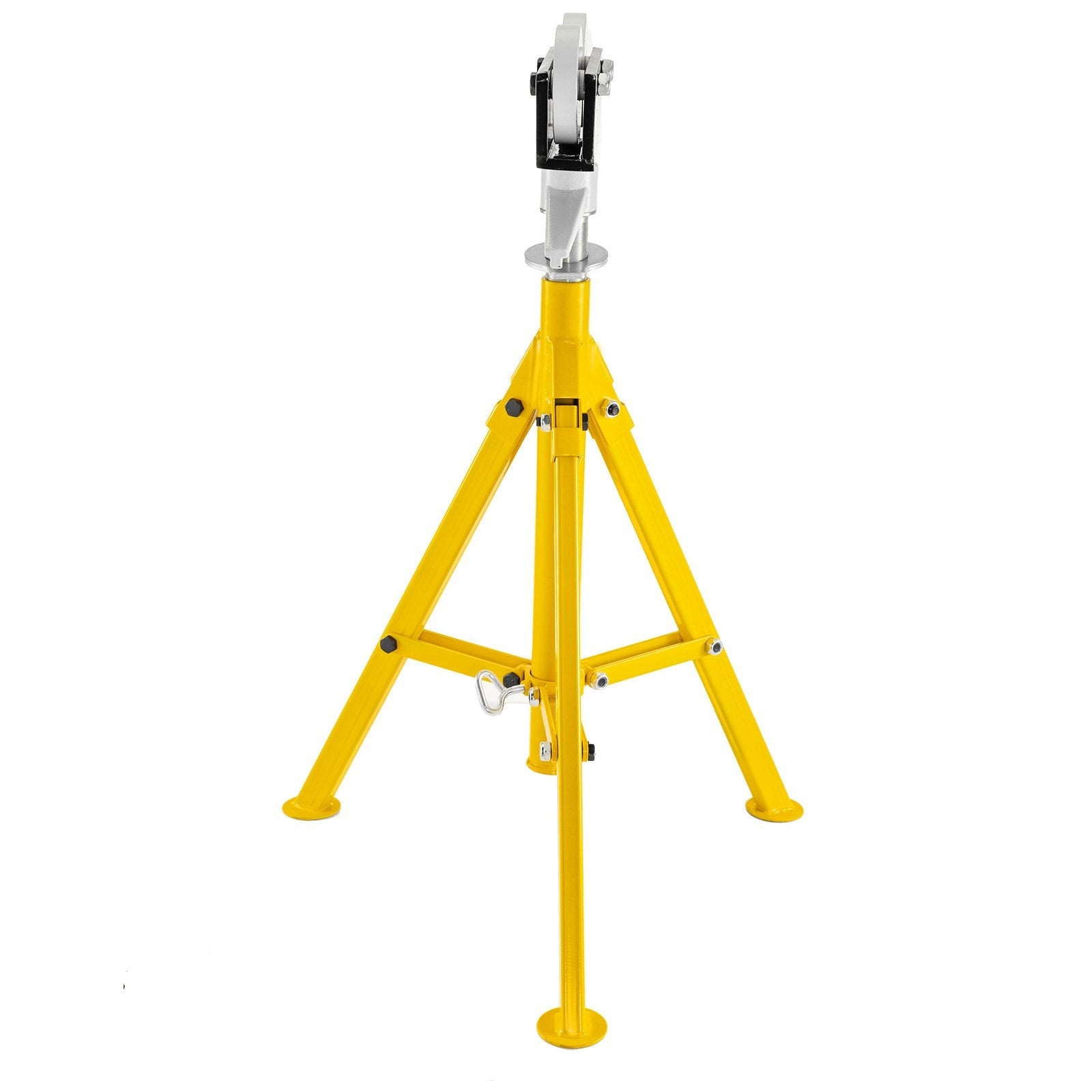 Pipe Stand Fold-a-jack Roller Head, Pipe Capacity 12", Height 32" To 55", 2500lb 