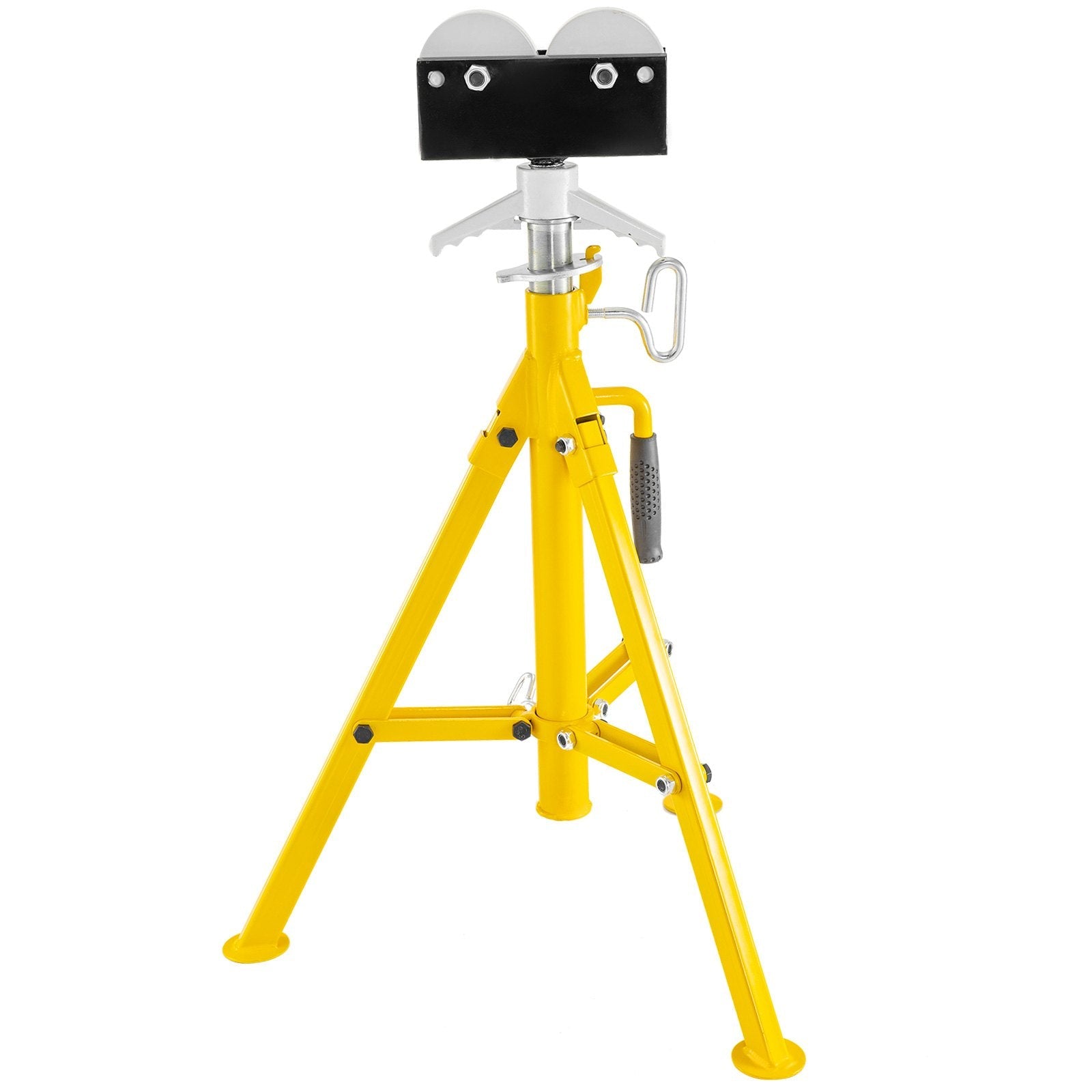 Pipe Stand Fold-a-jack Roller Head, Pipe Capacity 12", Height 32" To 55", 2500lb 