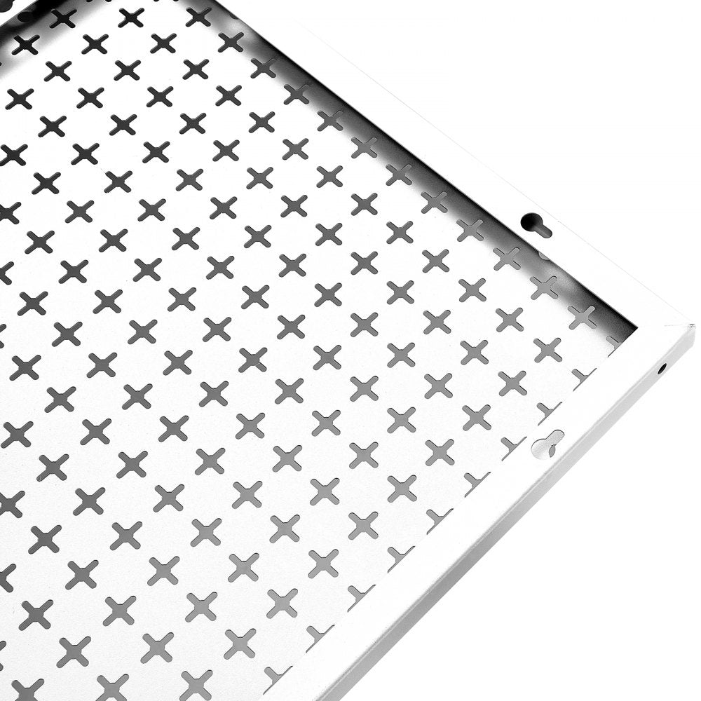 VEVOR Pegboard Wall Organizer 32" x 32", 330LBS Loading Garage Metal Pegboard Organizer, 2-Pack Wall Mount Tool Storage Peg Boards with Customized Grooves Fit 1/4" and 1/8" Hooks for Warehouse Garage 