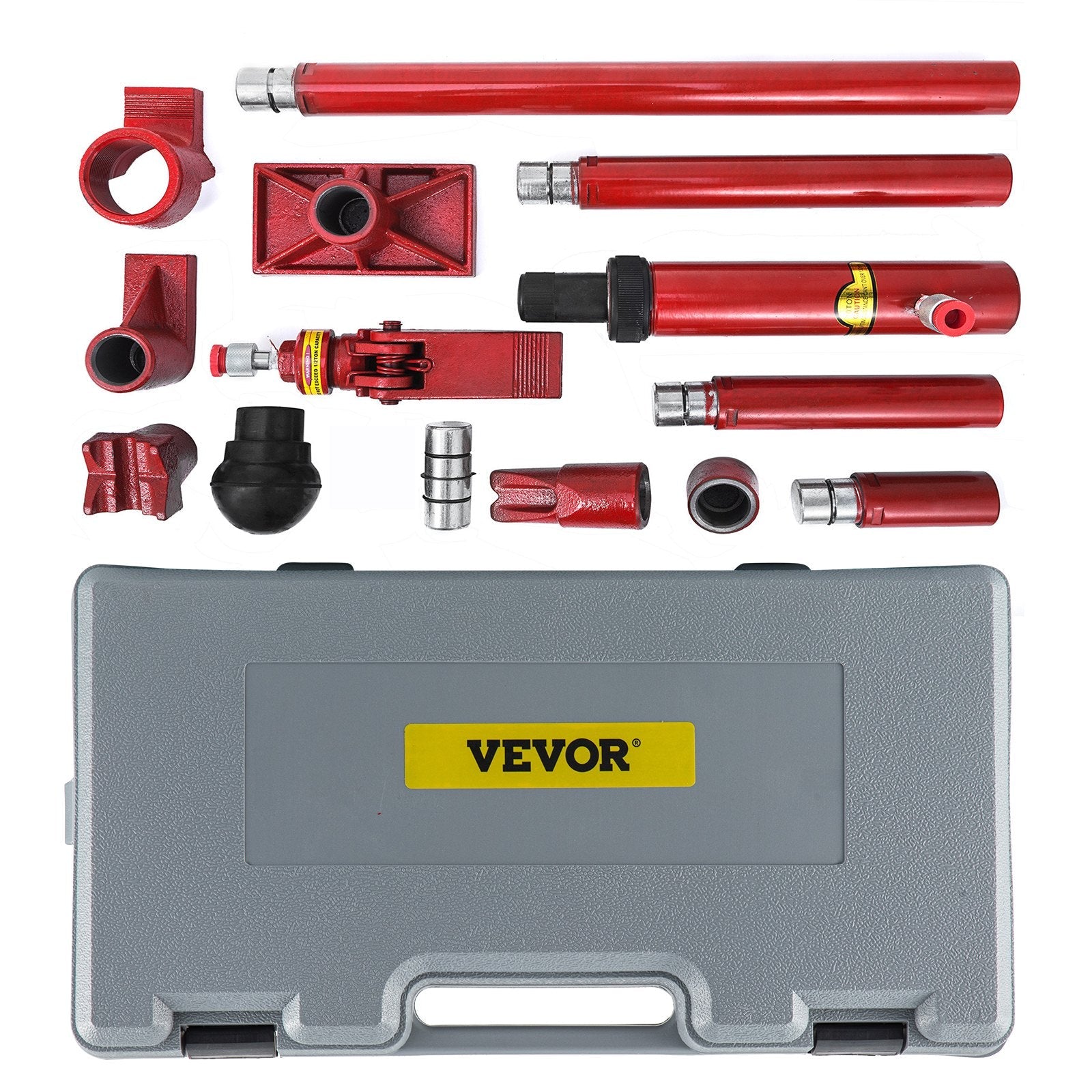 10Ton Porta Power Hydraulic Jack Body Frame Repair Kit 1.4M Lengthen Hose Lift Ram 