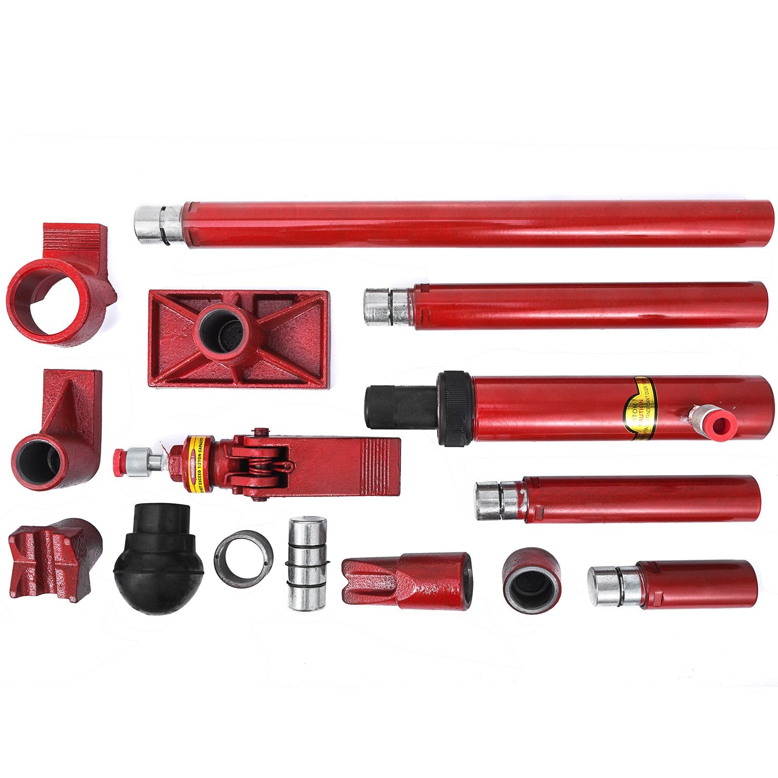 10Ton Porta Power Hydraulic Jack Body Frame Repair Kit 1.4M Lengthen Hose Lift Ram 