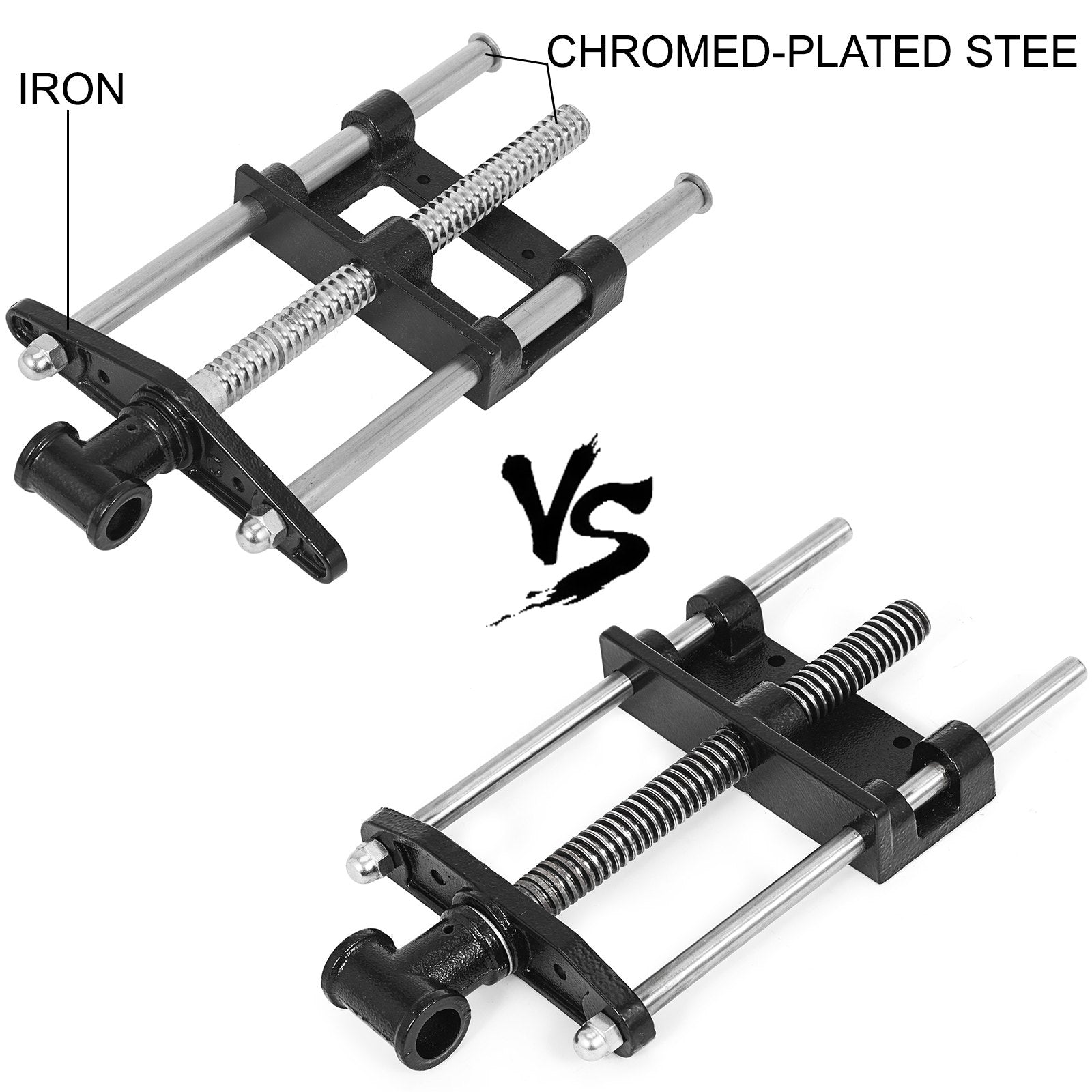 VEVOR Wood Vise 9 Inch Woodworking Vise, Heavy-Duty Steel and Cast Iron Workbench Vise, Easy-to-operate Front Vise, Durable Woodworking Bench Vise for Home, Woodworking Studios, Teaching Equipment 