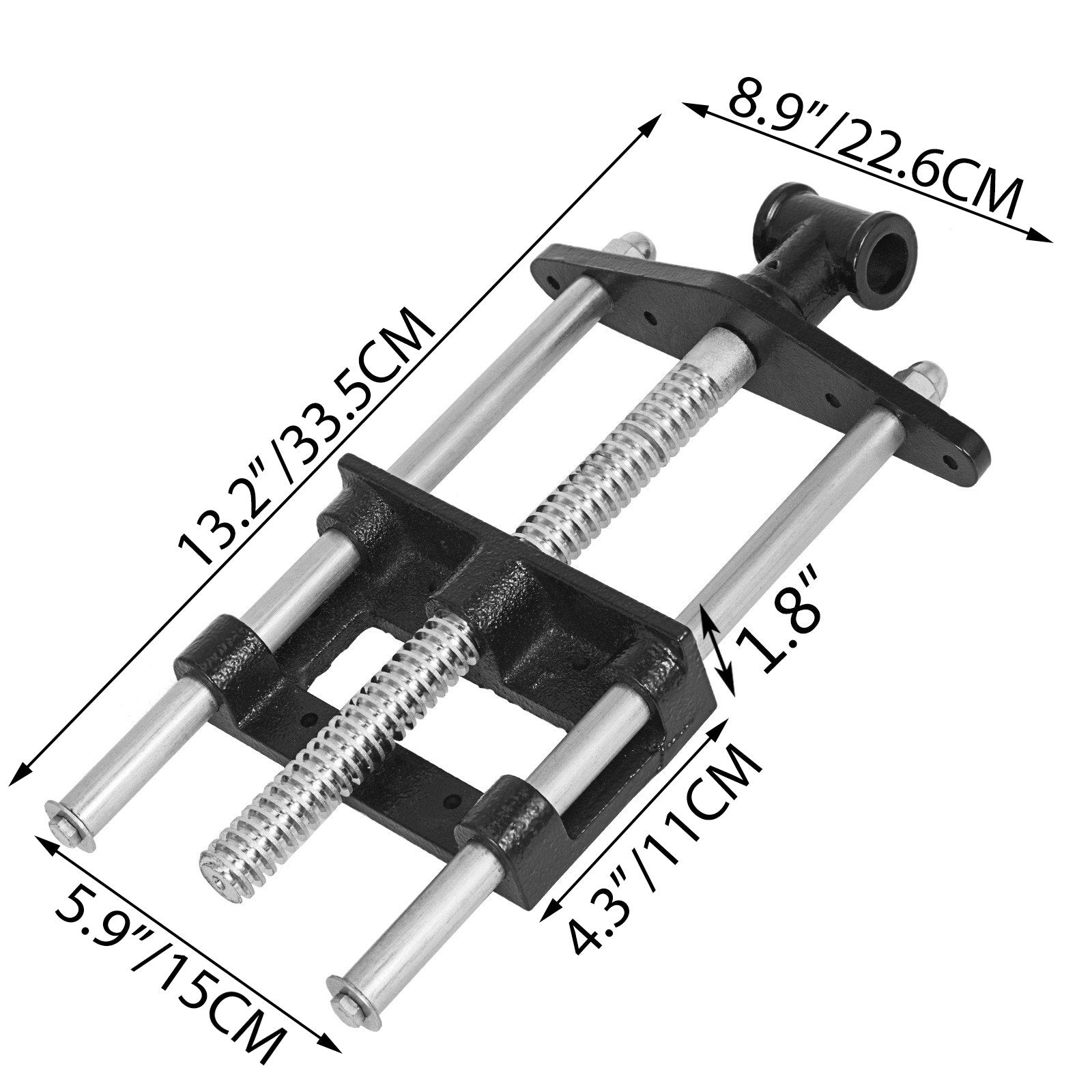 VEVOR Wood Vise 9 Inch Woodworking Vise, Heavy-Duty Steel and Cast Iron Workbench Vise, Easy-to-operate Front Vise, Durable Woodworking Bench Vise for Home, Woodworking Studios, Teaching Equipment 