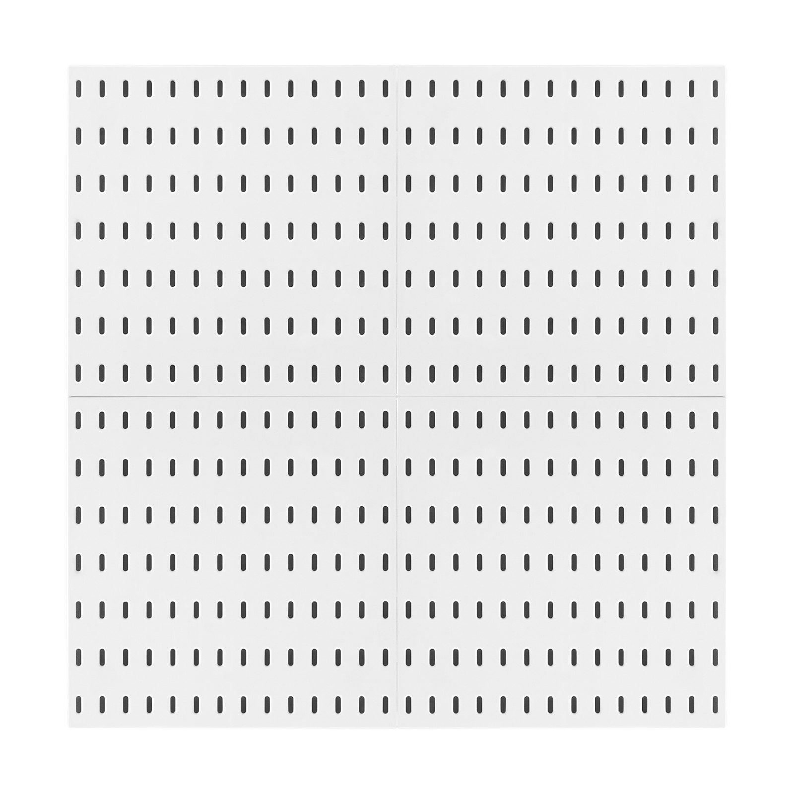 VEVOR Pegboard Combination Kit 11 x 11" Plastic Pegboard 4 Panels for Home White 