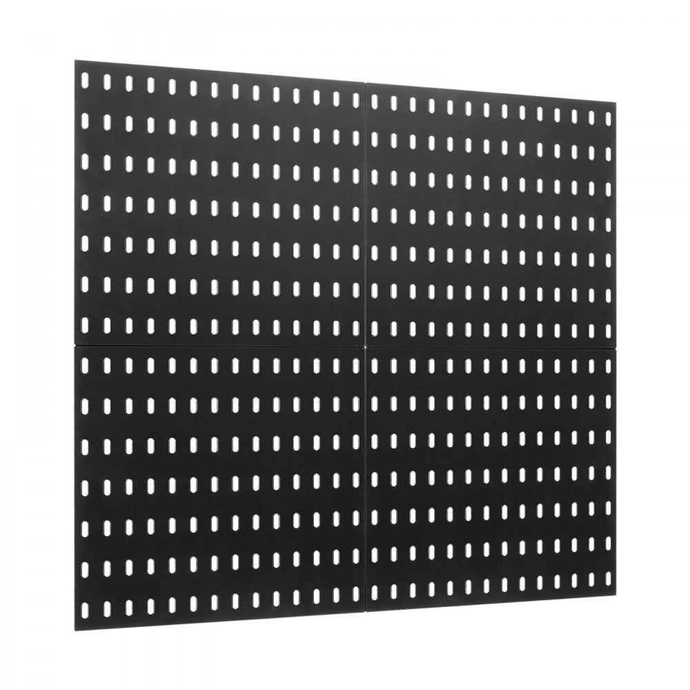 VEVOR Pegboard Combination Kit 11 x 11" Plastic Pegboard 4 Panels for Home Black 