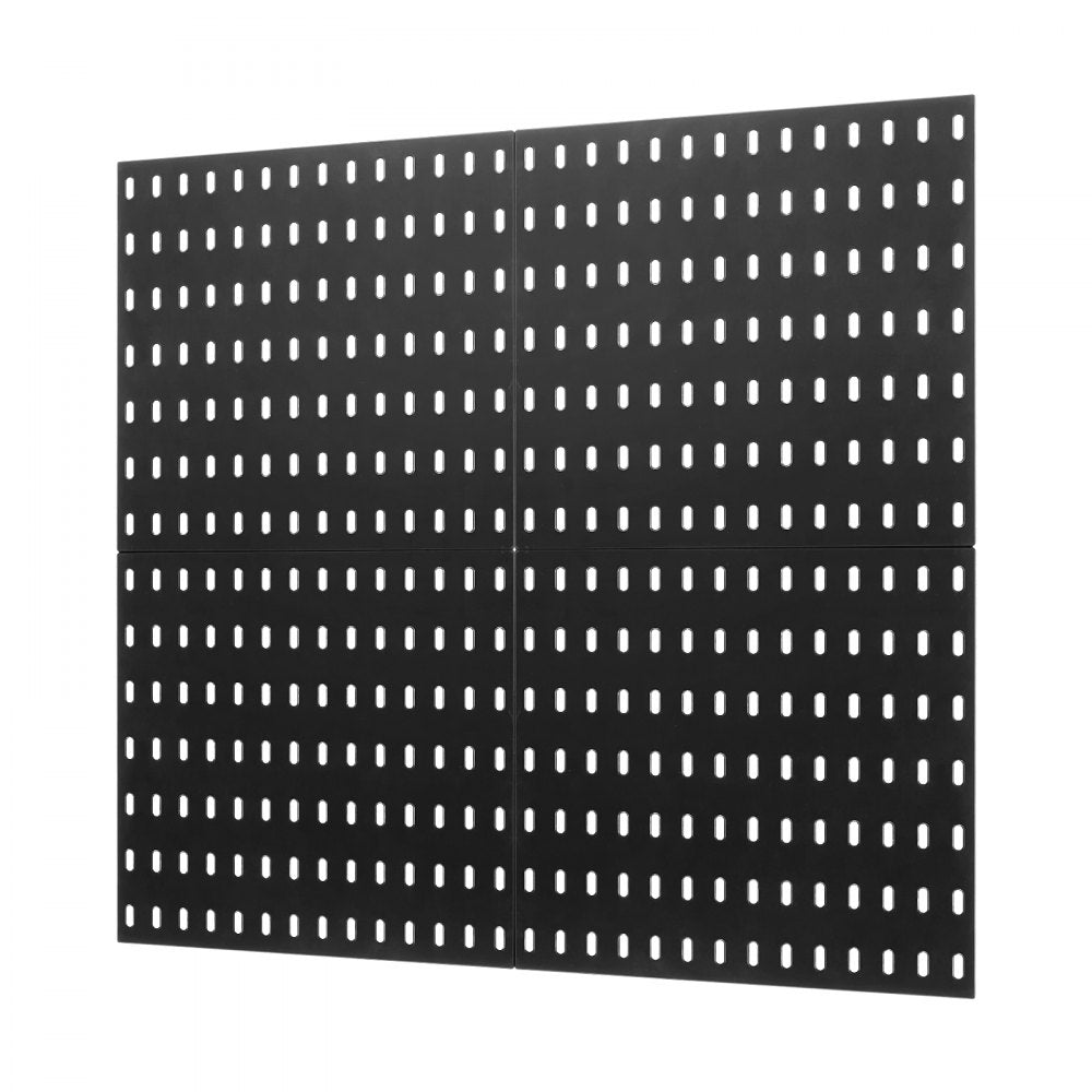 VEVOR Pegboard Combination Kit 11 x 11" Plastic Pegboard 4 Panels for Home Black 