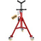 VEVOR Pipe Stand, Pipe Jack Stand, V Head Pipe Stand Adjustable Height 28-52 Inch, Pipe Jack Stands with Casters, Folding Portable Pipe Stands 1/8 to 12 Inch Pipe Supporting, Steel Jack Stand