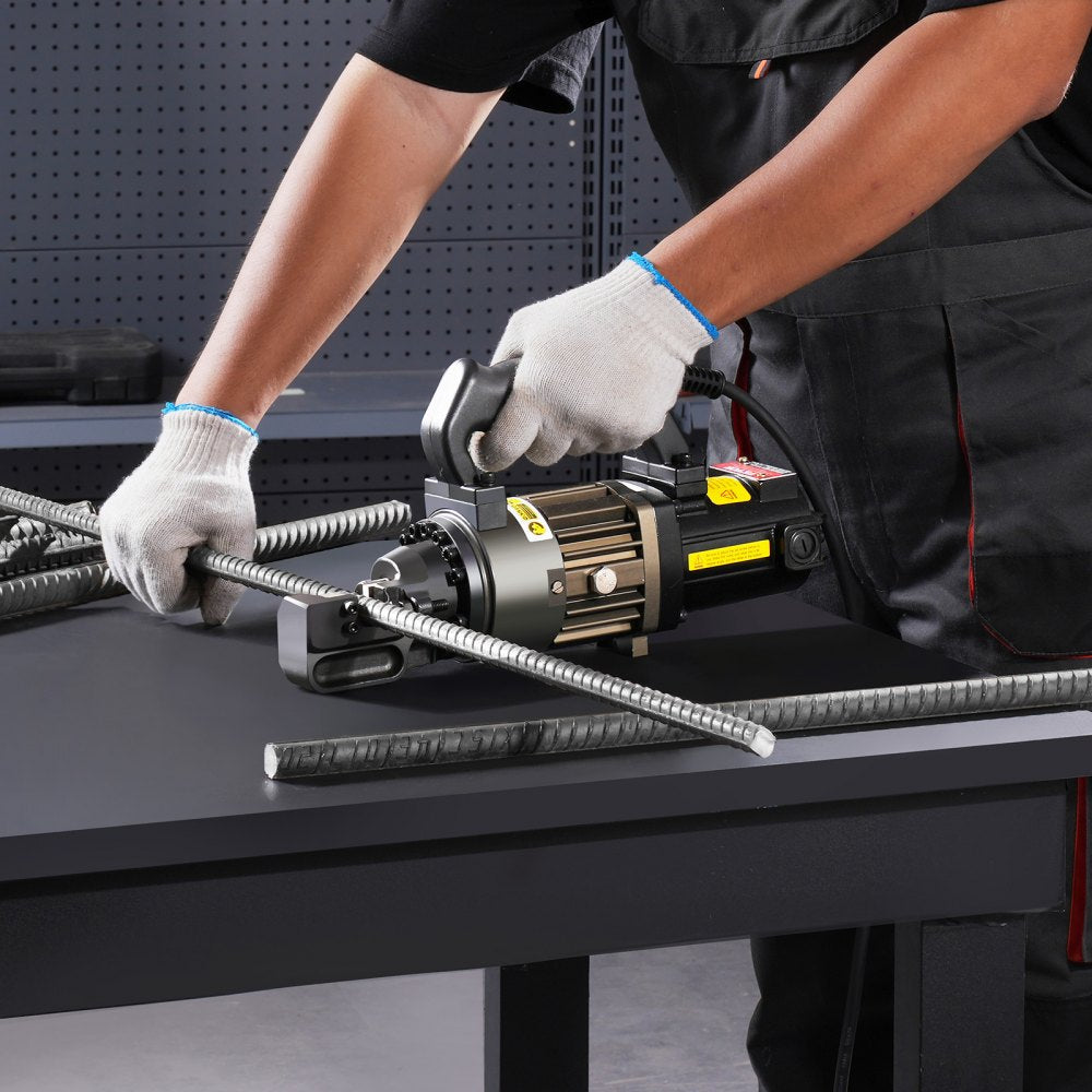 VEVOR 1000W Electric Hydraulic Rebar Cutter Cutting up to 5/8 Inch 4-16mm #5 