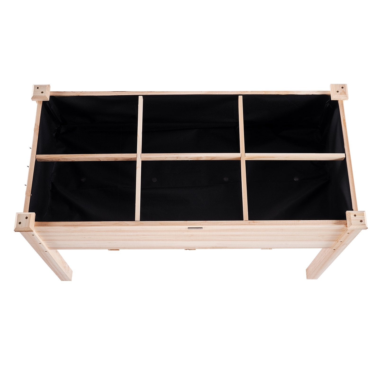 VEVOR Raised Garden Bed, 47.2 x 22.8 x 30 inch Wooden Planter Box, Elevated Outdoor Planting Boxes with Legs, for Growing Flowers/Vegetables/Herbs in Backyard/Garden/Patio/Balcony, Burlywood 