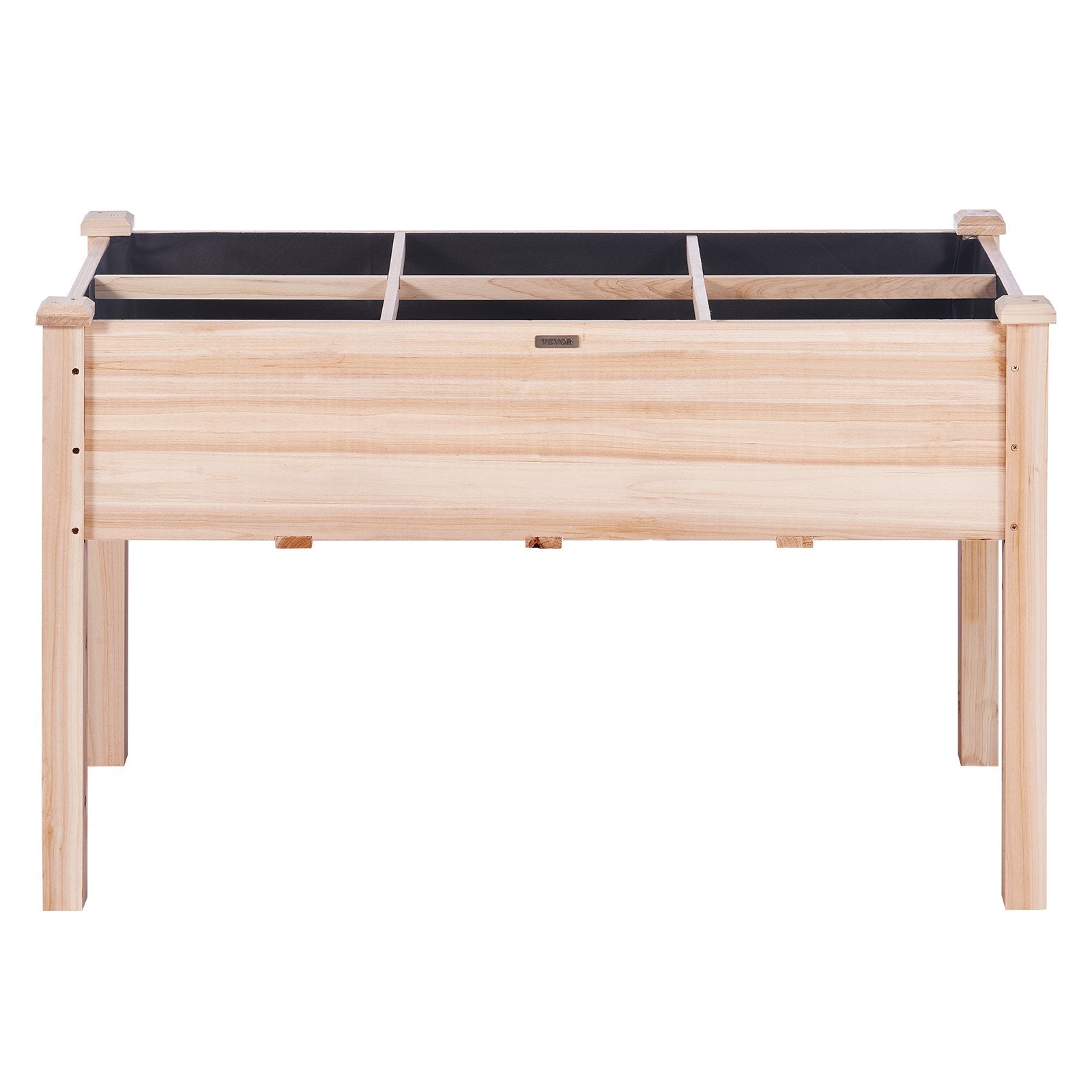 VEVOR Raised Garden Bed, 47.2 x 22.8 x 30 inch Wooden Planter Box, Elevated Outdoor Planting Boxes with Legs, for Growing Flowers/Vegetables/Herbs in Backyard/Garden/Patio/Balcony, Burlywood 