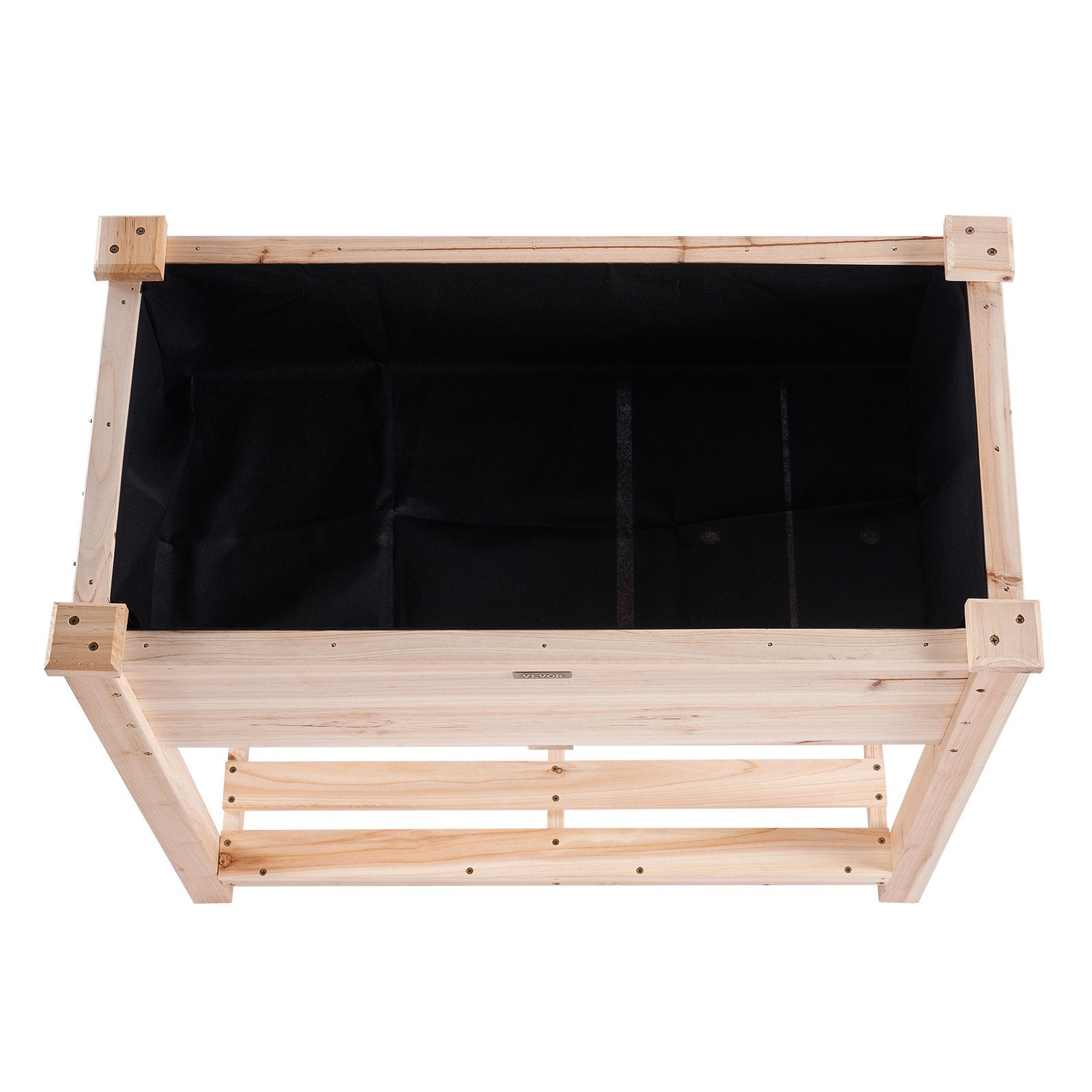 VEVOR Wooden Raised Garden Bed Planter Box 33.9x18.1x30" Flower Vegetable Herb 